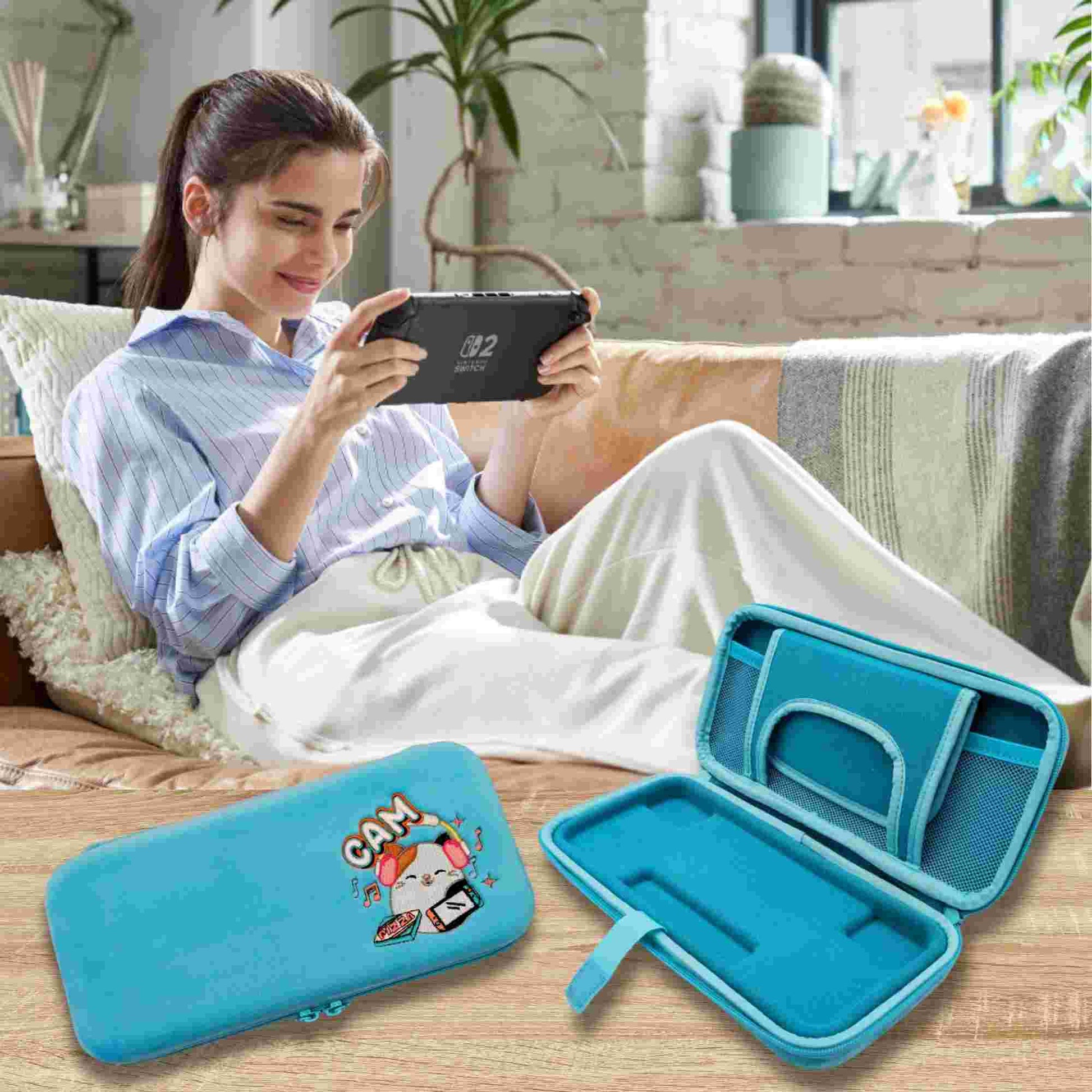Lazerbuilt | Squishmallows Cam The Cat Nintendo Switch 2 Tech Case