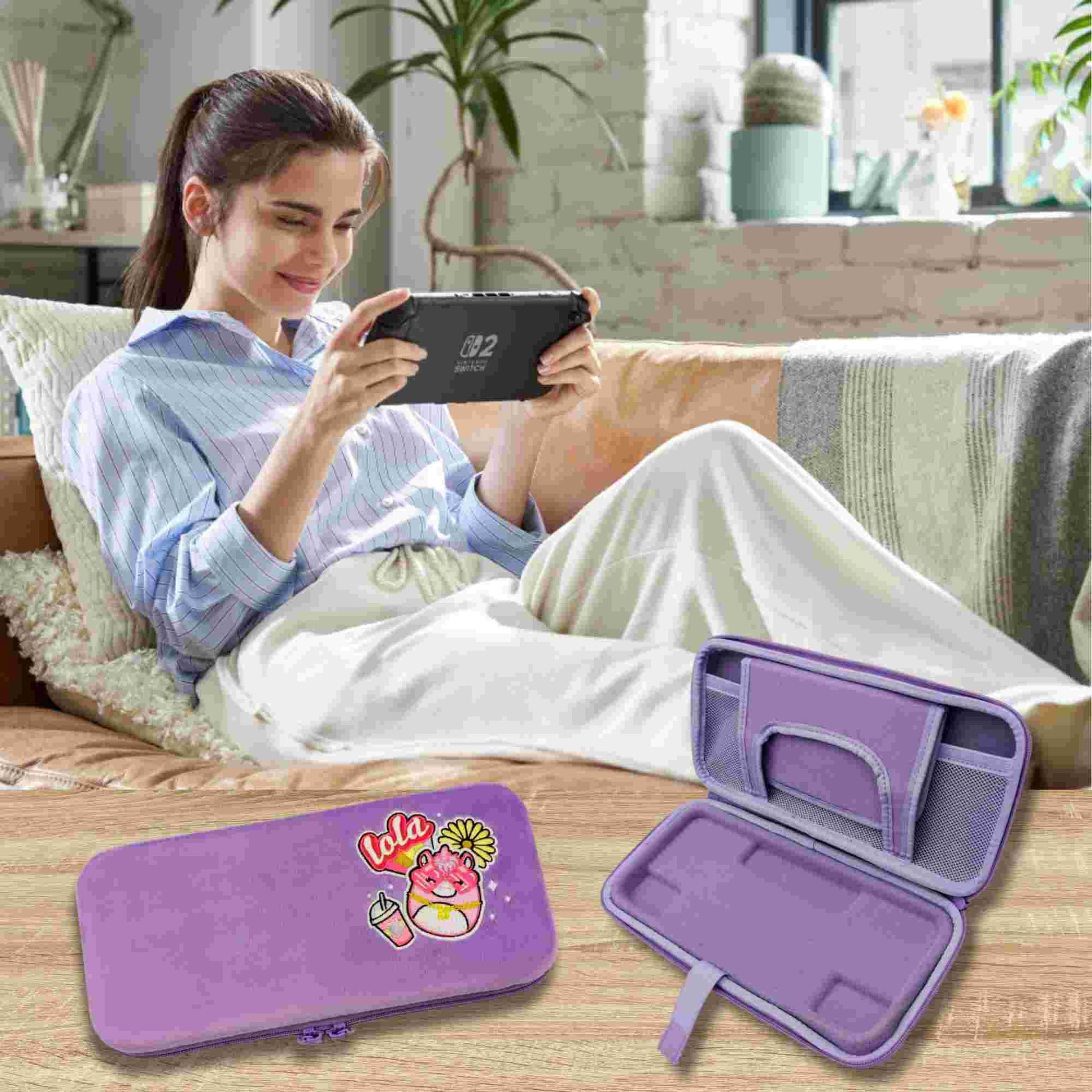 Lazerbuilt | Squishmallows Lola The Unicorn Nintendo Switch 2 Tech Case