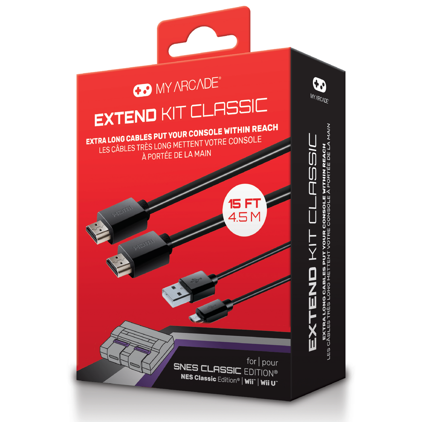 My Arcade | Extended HDMI Cable and Extended 15ft USB Mini Cable Extend Kit Classic - xploregifts