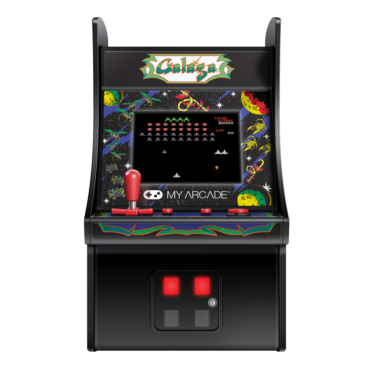 My Arcade | Micro Player 6.75 Galaga Collectible Retro - xploregifts