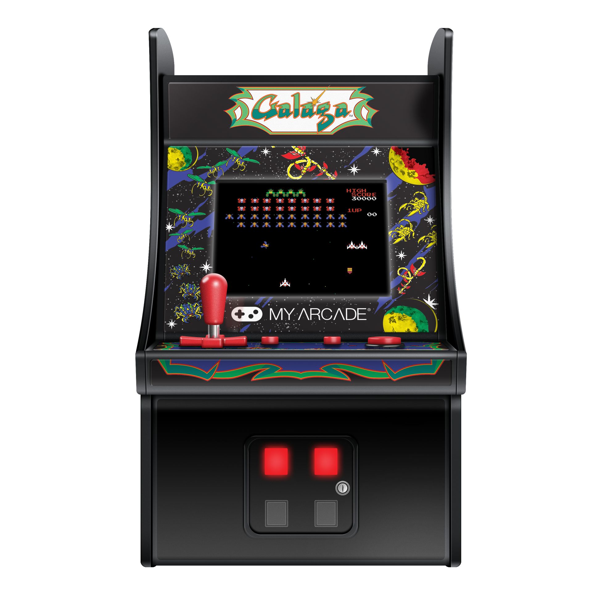 My Arcade | Micro Player 6.75 Galaga Collectible Retro - xploregifts