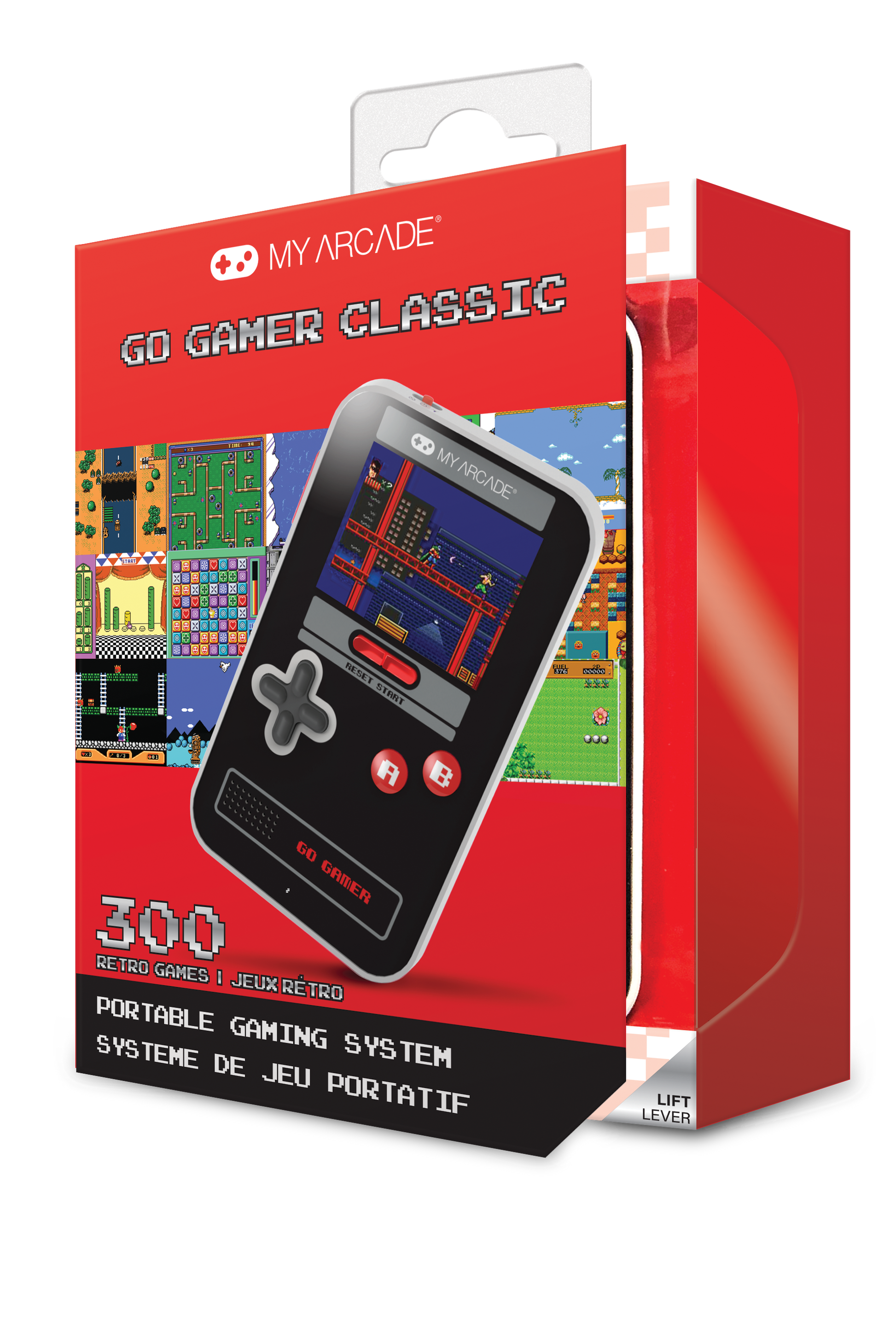 My Arcade | Go Gamer Classic Black Gray Red (300 Games In 1) - xploregifts