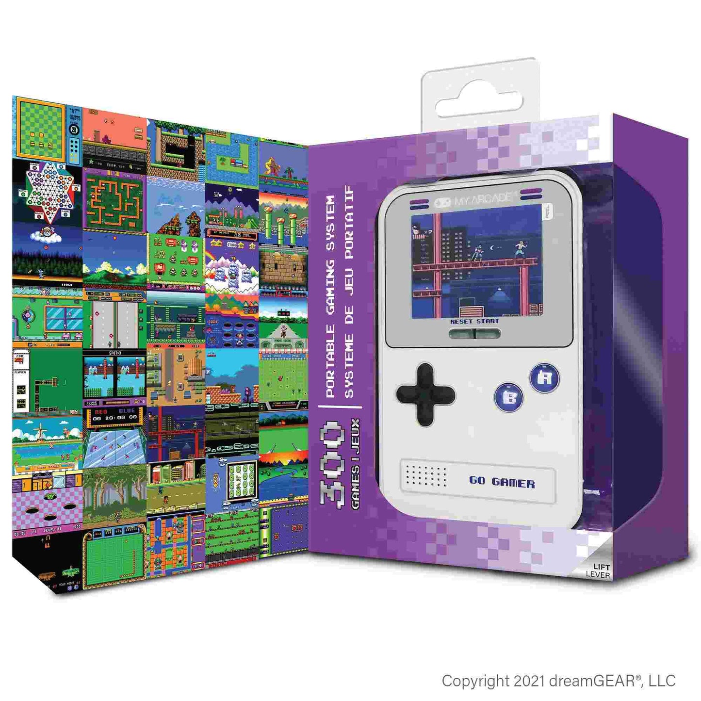 My Arcade | Go Gamer Classic Console Gray Purple (300 Games in 1)