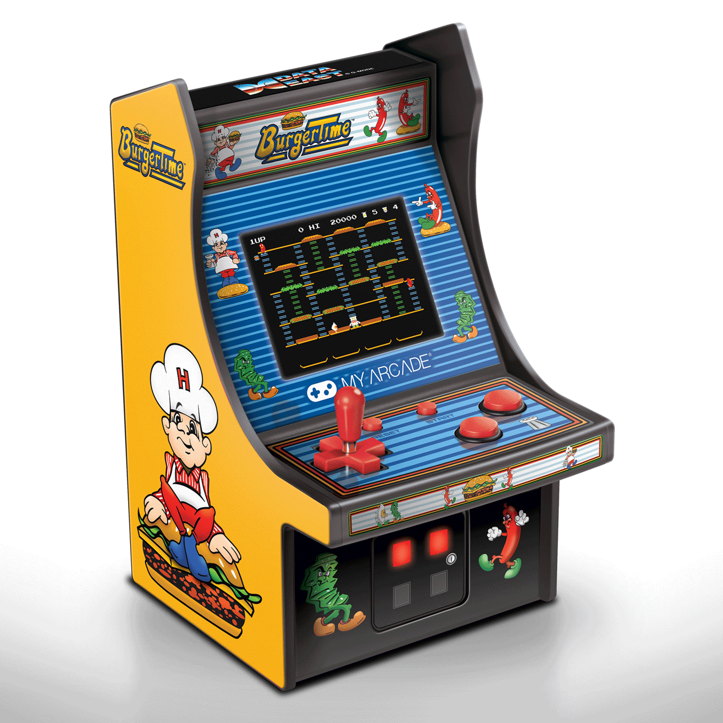 My Arcade | Micro Player 6.75 Burgertime Collectible Retro - xploregifts