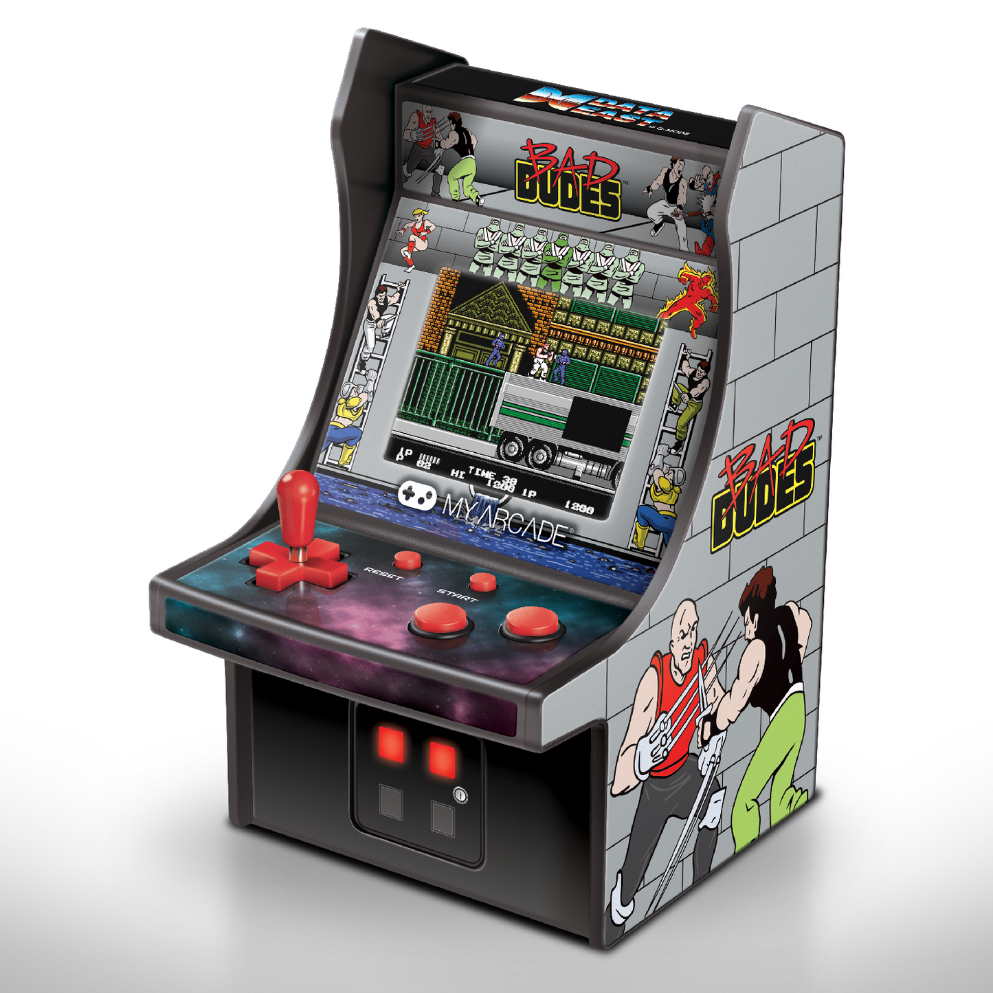 My Arcade | Micro Player 6.75 Bad Dudes Collectible Retro - xploregifts