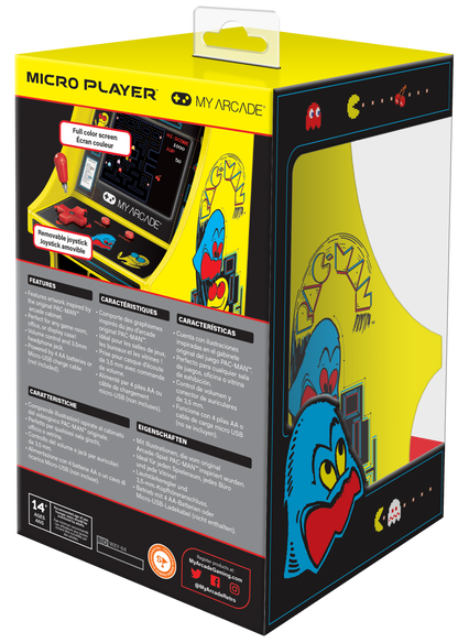 My Arcade | Micro Player 6.75 Pac-Man Collectible Retro - xploregifts