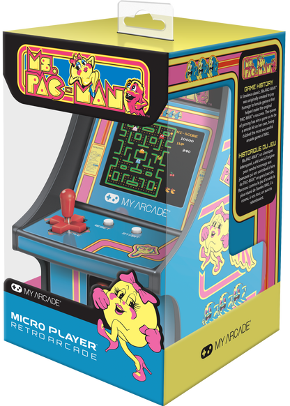 My Arcade | Micro Player 6.75 Ms. Pac-Man Collectible Retro - xploregifts