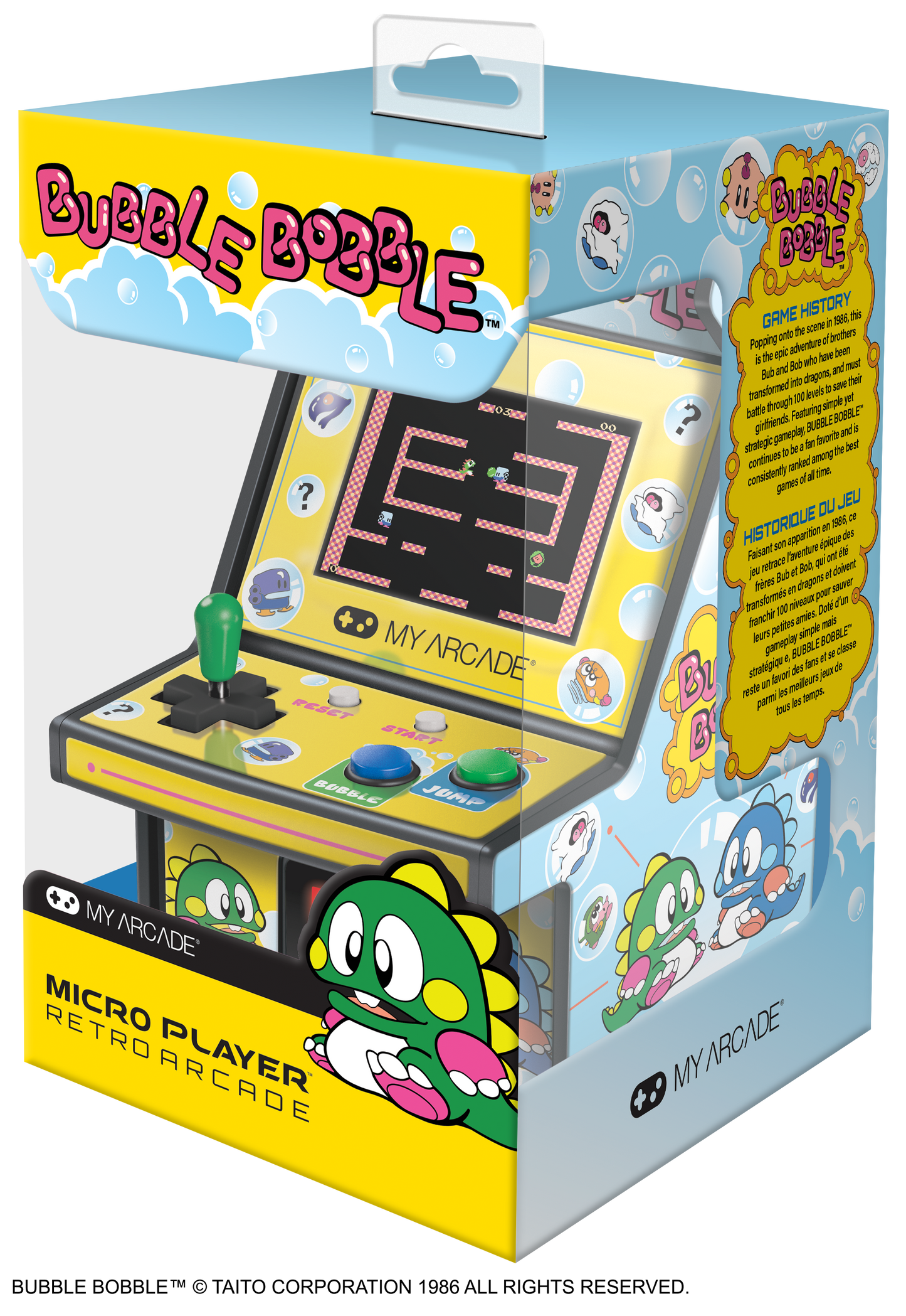 My Arcade | Micro Player 6.75 Bubble Bobble Collectible Retro - xploregifts