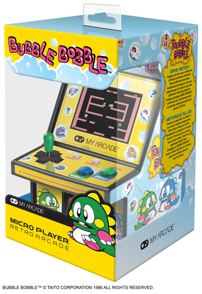 My Arcade | Micro Player 6.75 Bubble Bobble Collectible Retro - xploregifts