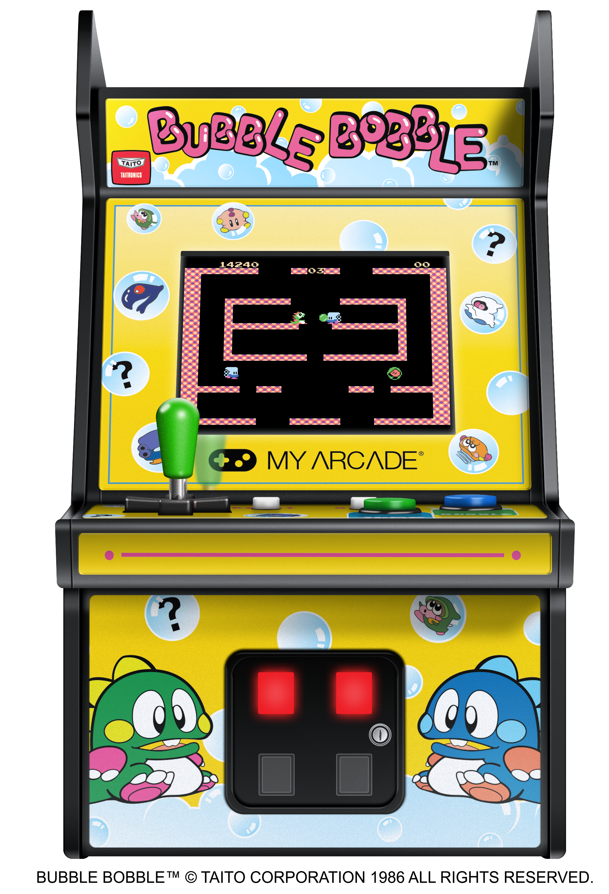 My Arcade | Micro Player 6.75 Bubble Bobble Collectible Retro - xploregifts