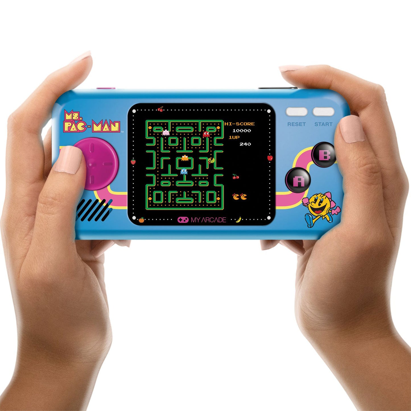 My Arcade | Pocket Player Pro Ms. Pac-Man Portable Gaming System (3 Games In 1)