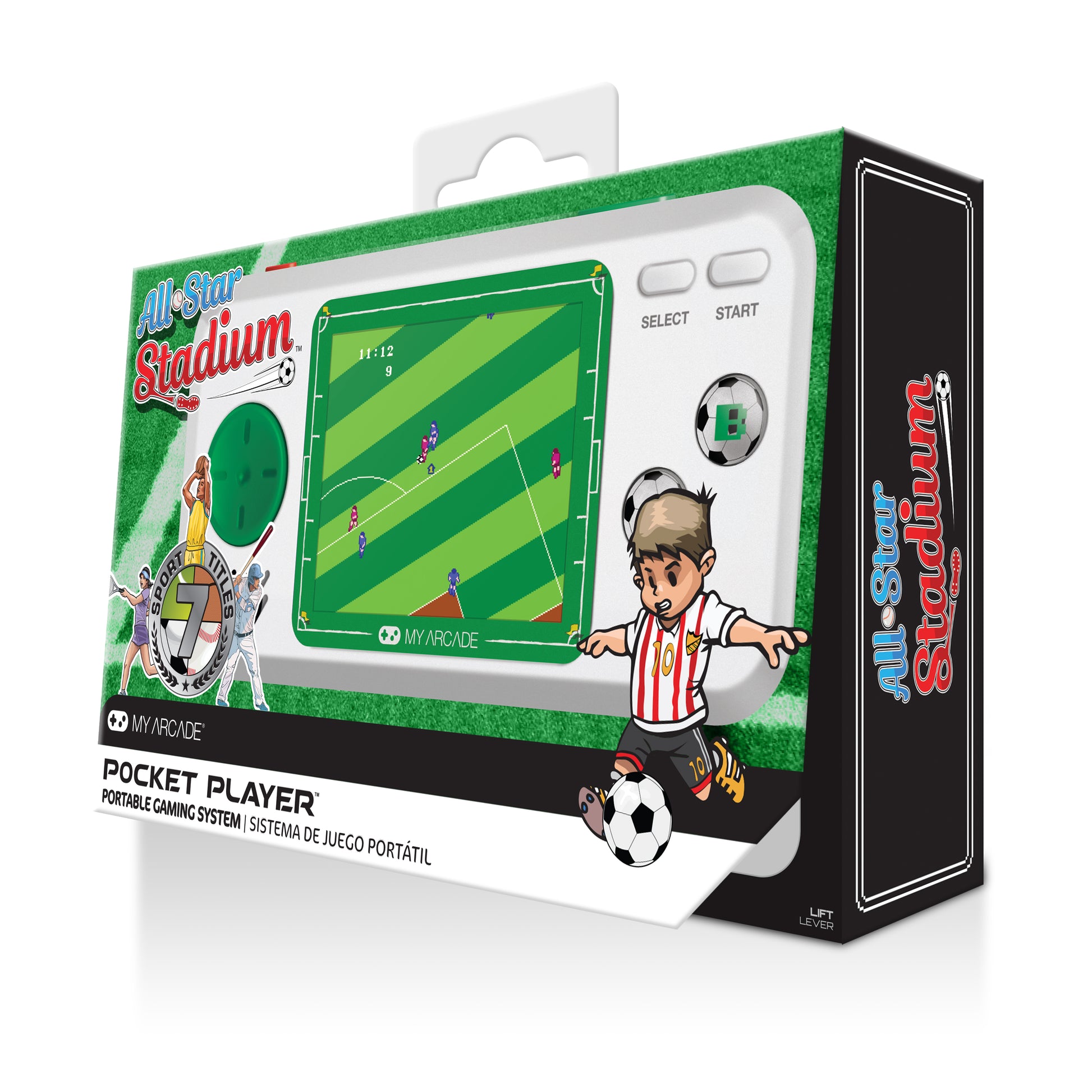 My Arcade | Pocket Player All-Star Stadium Portable Gaming System (7 Games In 1) - xploregifts