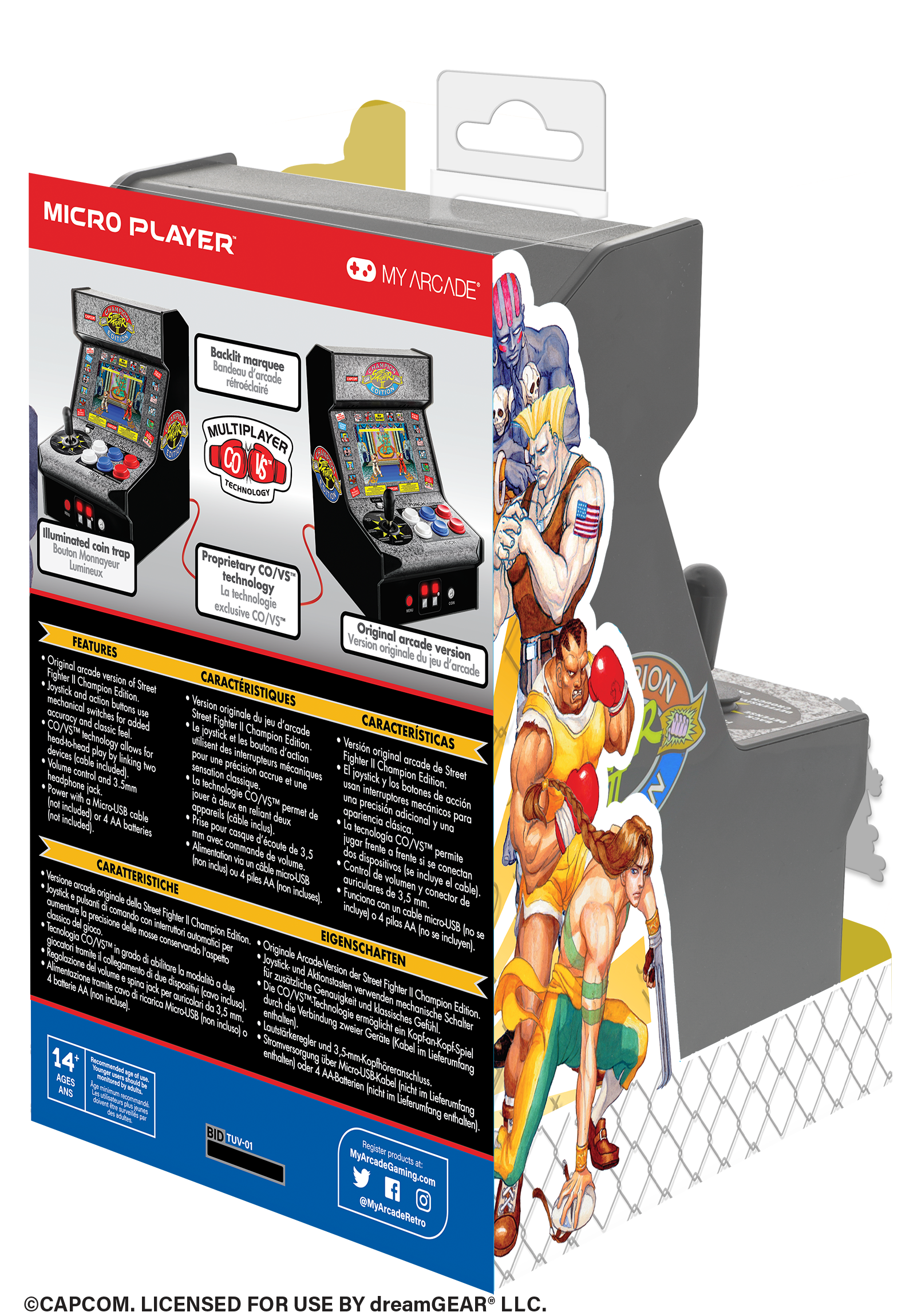 My Arcade | Micro Player 7.5 Street Fighter Ii Champion Edition Collectible Retro (Premium Edition) - xploregifts