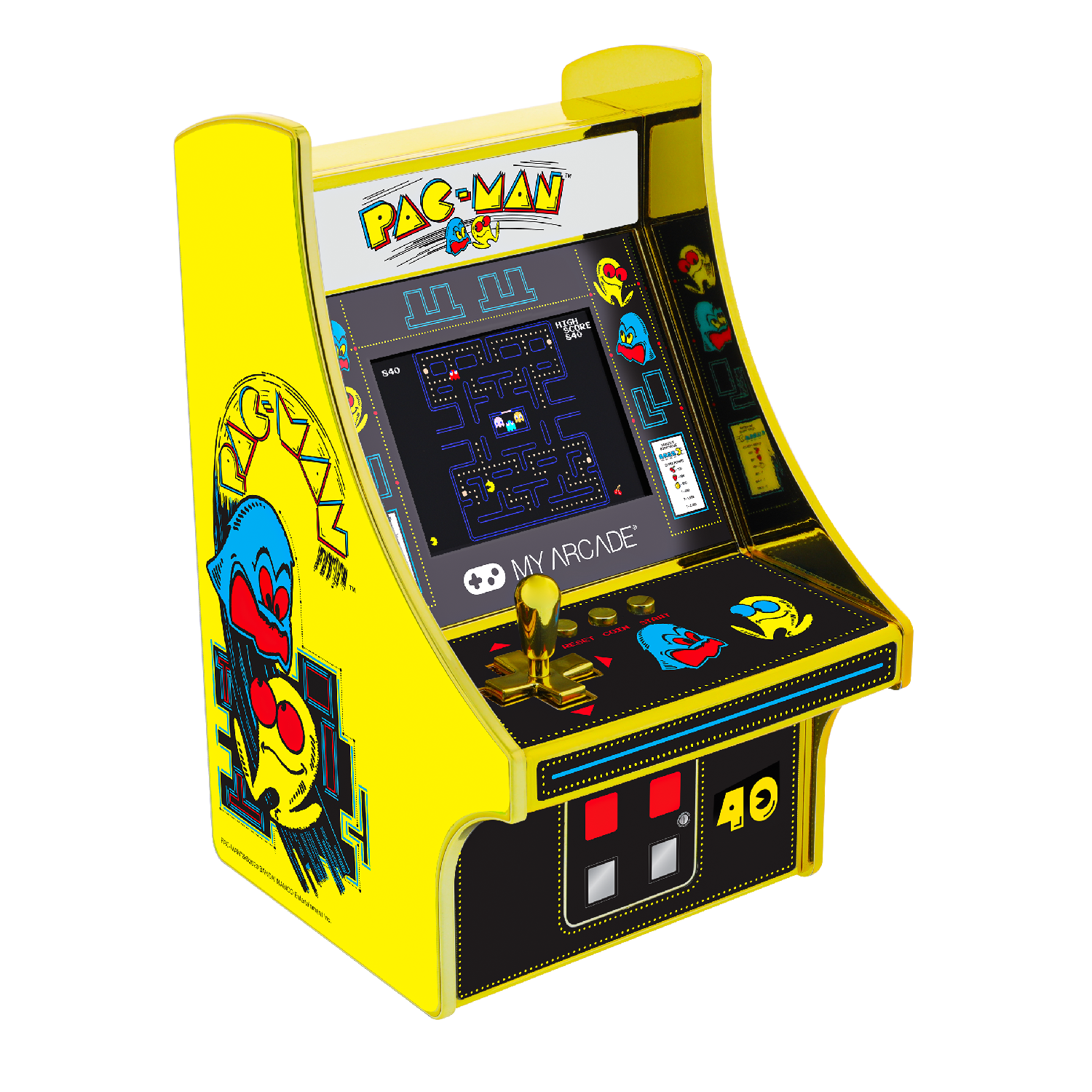 My Arcade | Micro Player 6.75 Pac-Man 40Th Anniversary Collectible Retro (Premium Edition) - xploregifts