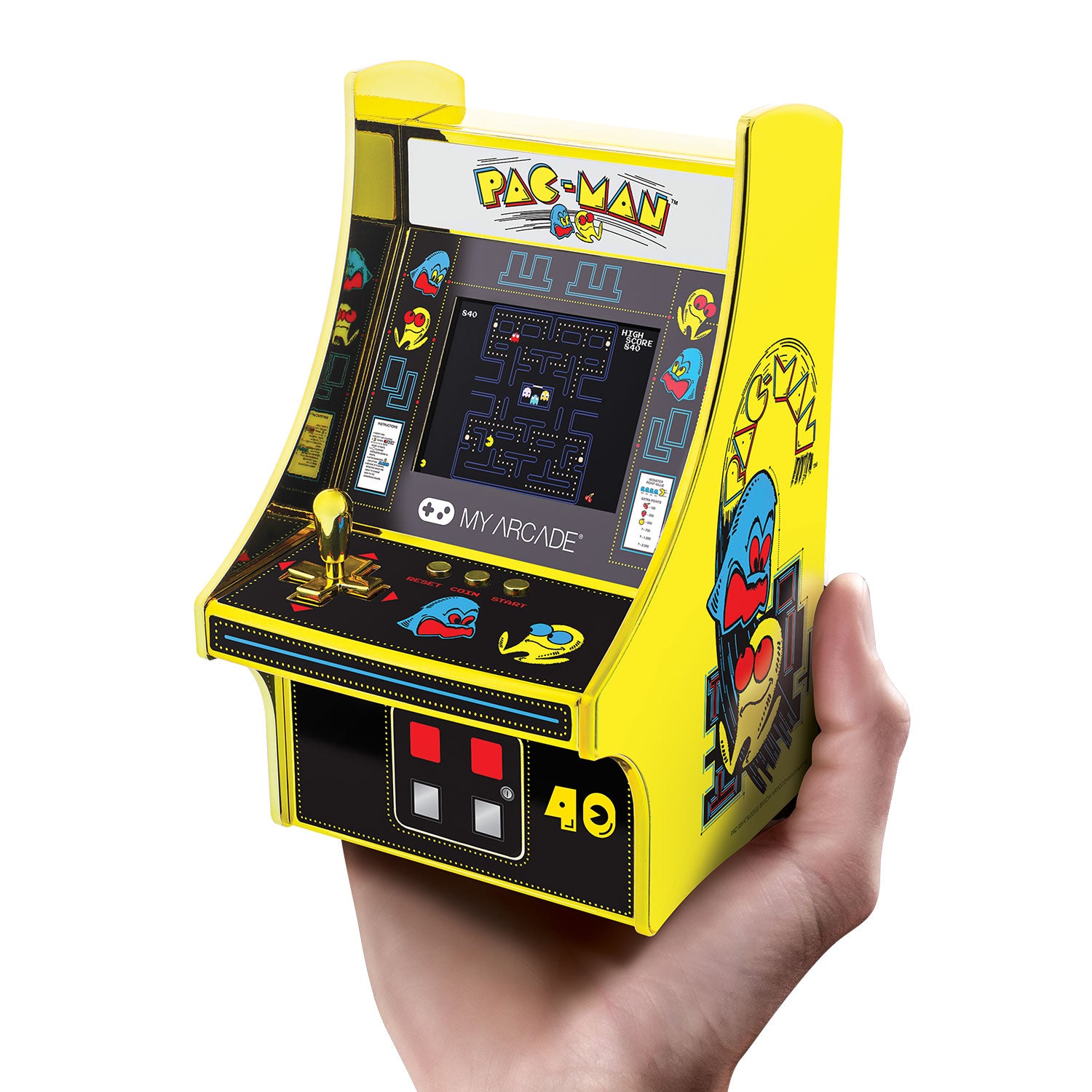 My Arcade | Micro Player 6.75 Pac-Man 40Th Anniversary Collectible Retro (Premium Edition) - xploregifts