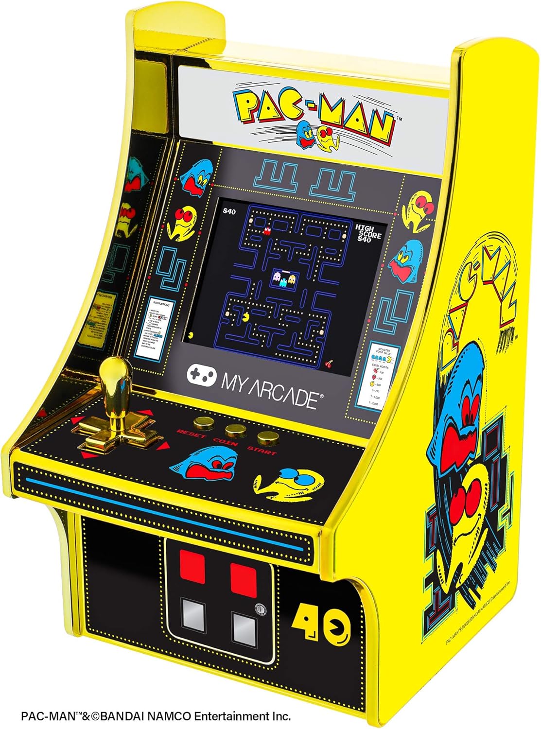My Arcade | Pac-Man 40th Anniversary Micro Player Pro 6.7" Portable Retro Arcade (Premium Edition)