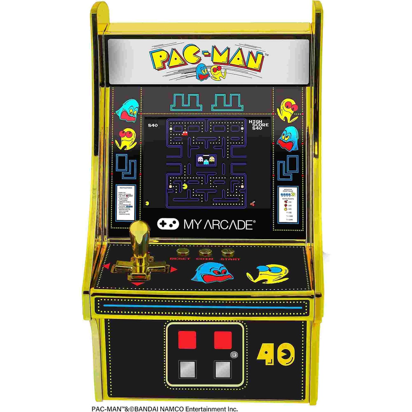 My Arcade | Pac-Man 40th Anniversary Micro Player Pro 6.7" Portable Retro Arcade (Premium Edition)