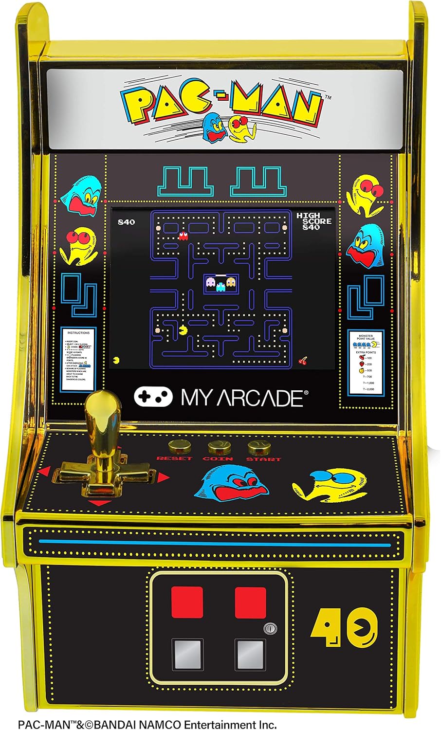 My Arcade | Pac-Man 40th Anniversary Micro Player Pro 6.7" Portable Retro Arcade (Premium Edition)