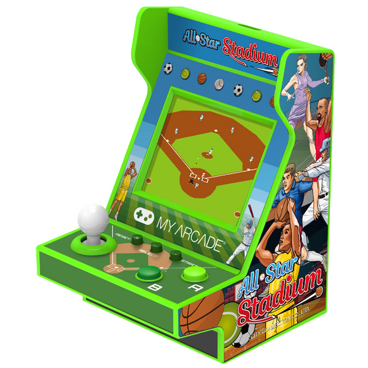 My Arcade | Pico Player 3.7 All-Star Stadium Collectible Retro (107 Games In 1) - xploregifts