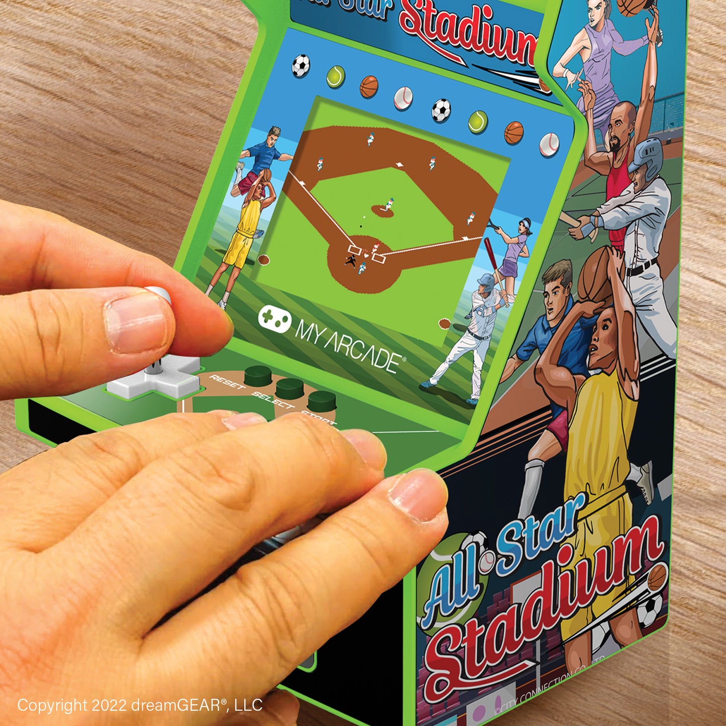 My Arcade | Micro Player 6.75 All-Star Stadium Collectible Retro (307 Games In 1) - xploregifts