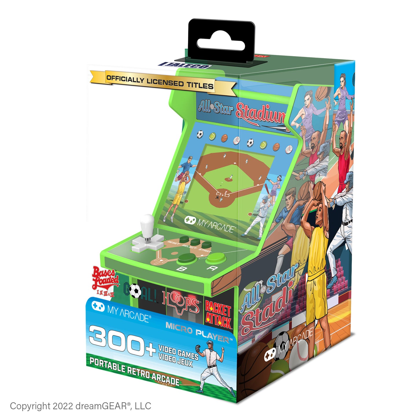 My Arcade | Micro Player 6.75 All-Star Stadium Collectible Retro (307 Games In 1) - xploregifts