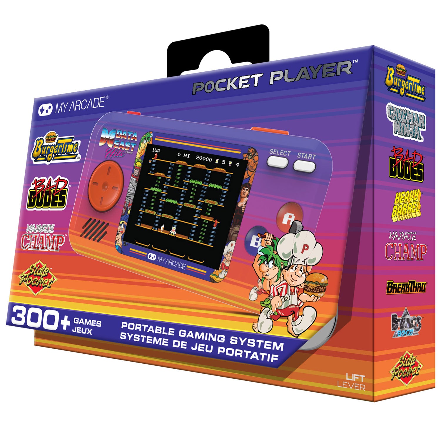 My Arcade | Pocket Player Data East Hits Portable Gaming System (308 Games In 1) - xploregifts