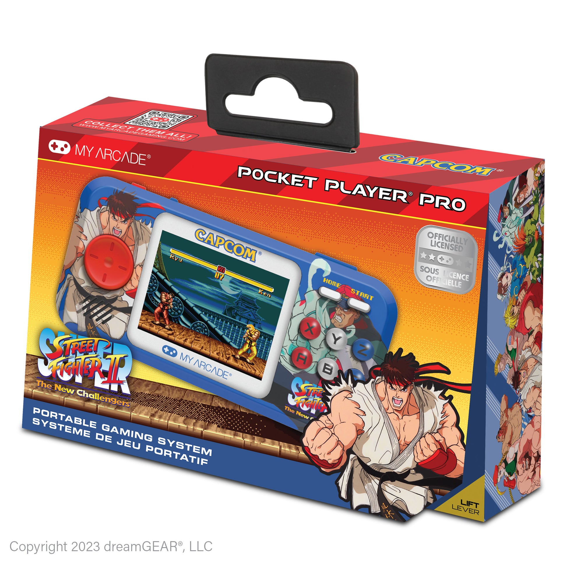 My Arcade | Pocket Player Pro Super Street Fighter Ii Portable Gaming System (2 Games In 1) - xploregifts