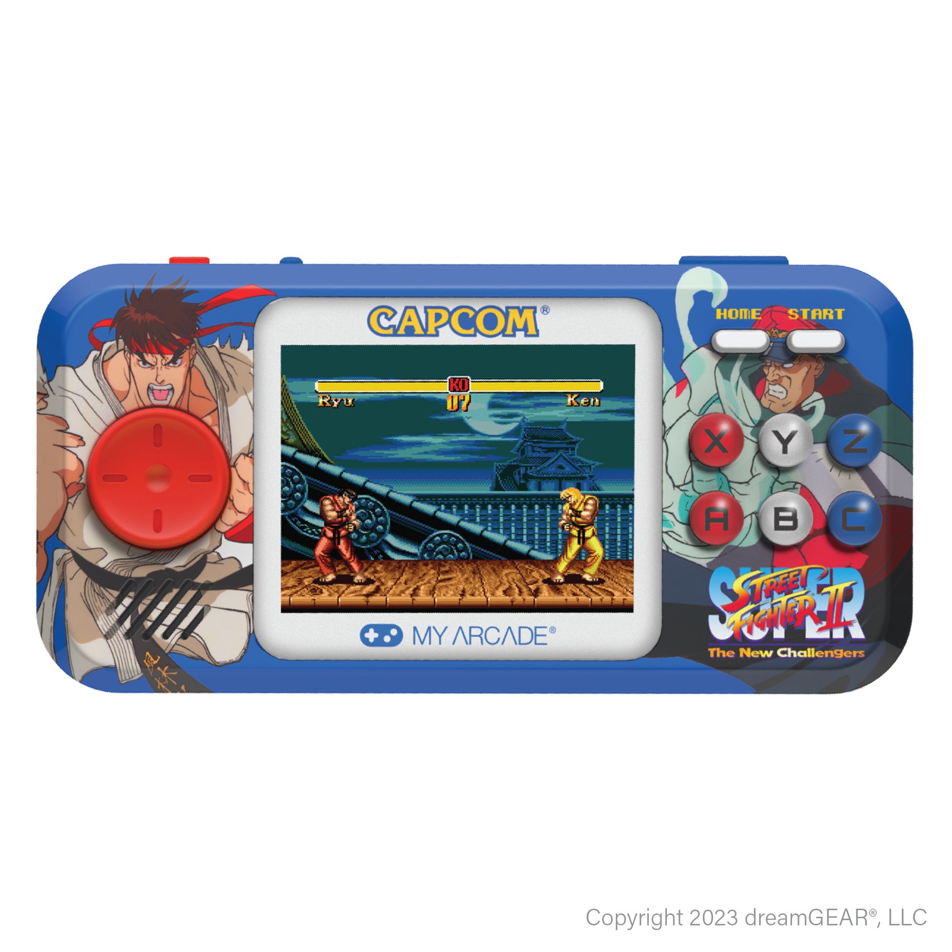 My Arcade | Pocket Player Pro Super Street Fighter Ii Portable Gaming System (2 Games In 1) - xploregifts