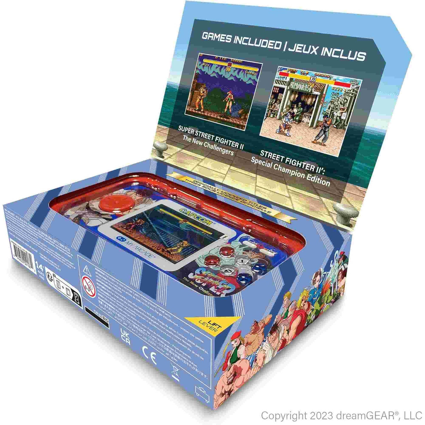 My Arcade | Super Street Fighter II Pocket Player Pro Portable Gaming System (2 Games in 1)