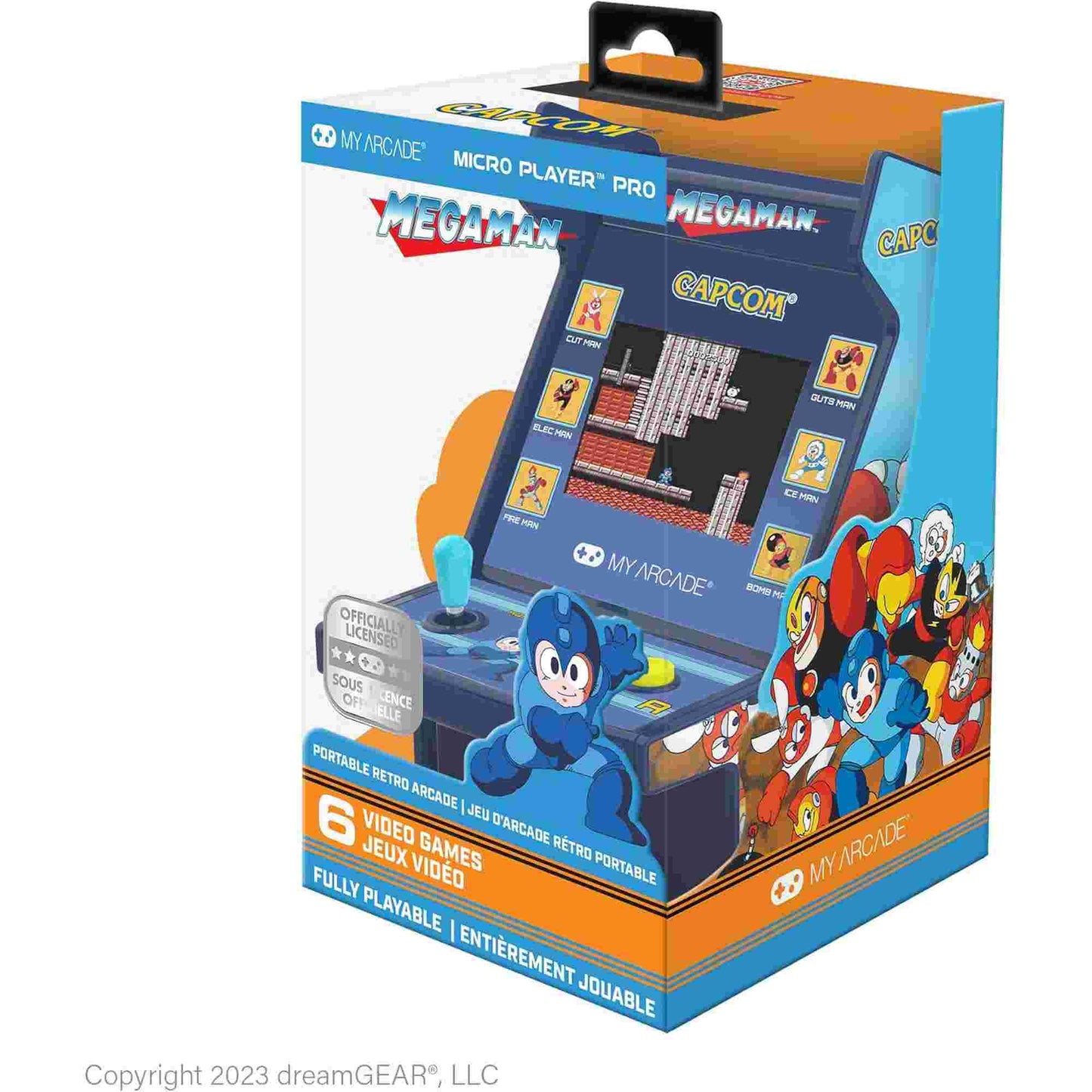 My Arcade | Mega Man Micro Player Pro 6.7" Portable Retro Arcade (6 Games in 1)