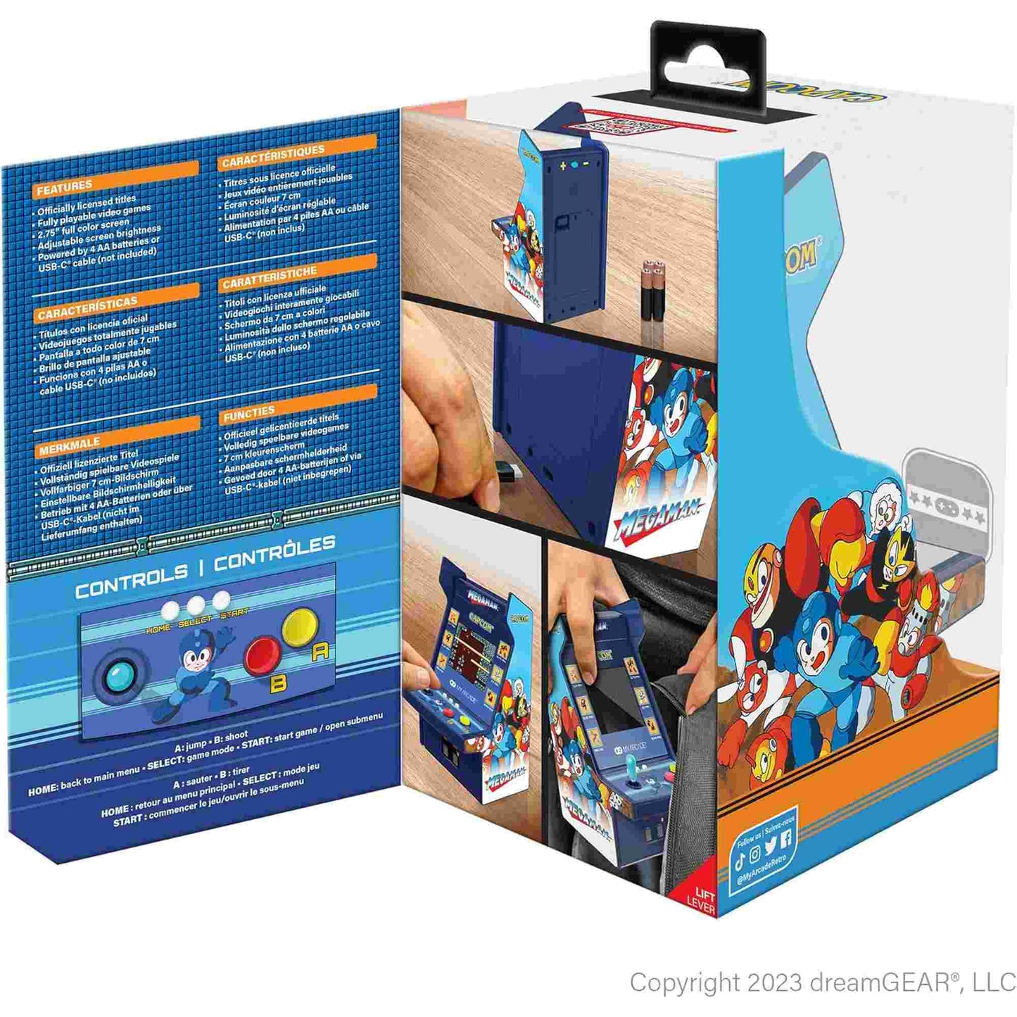My Arcade | Mega Man Micro Player Pro 6.7" Portable Retro Arcade (6 Games in 1)