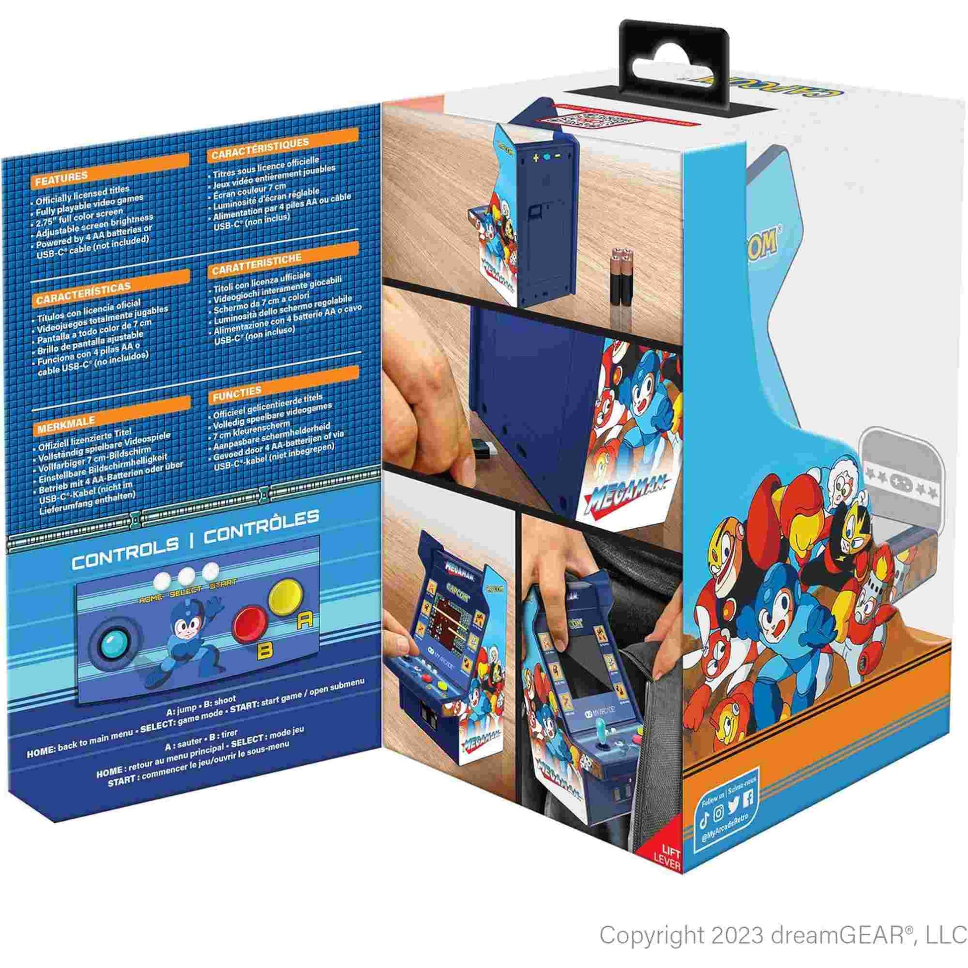 My Arcade | Mega Man Micro Player Pro 6.7" Portable Retro Arcade (6 Games in 1)