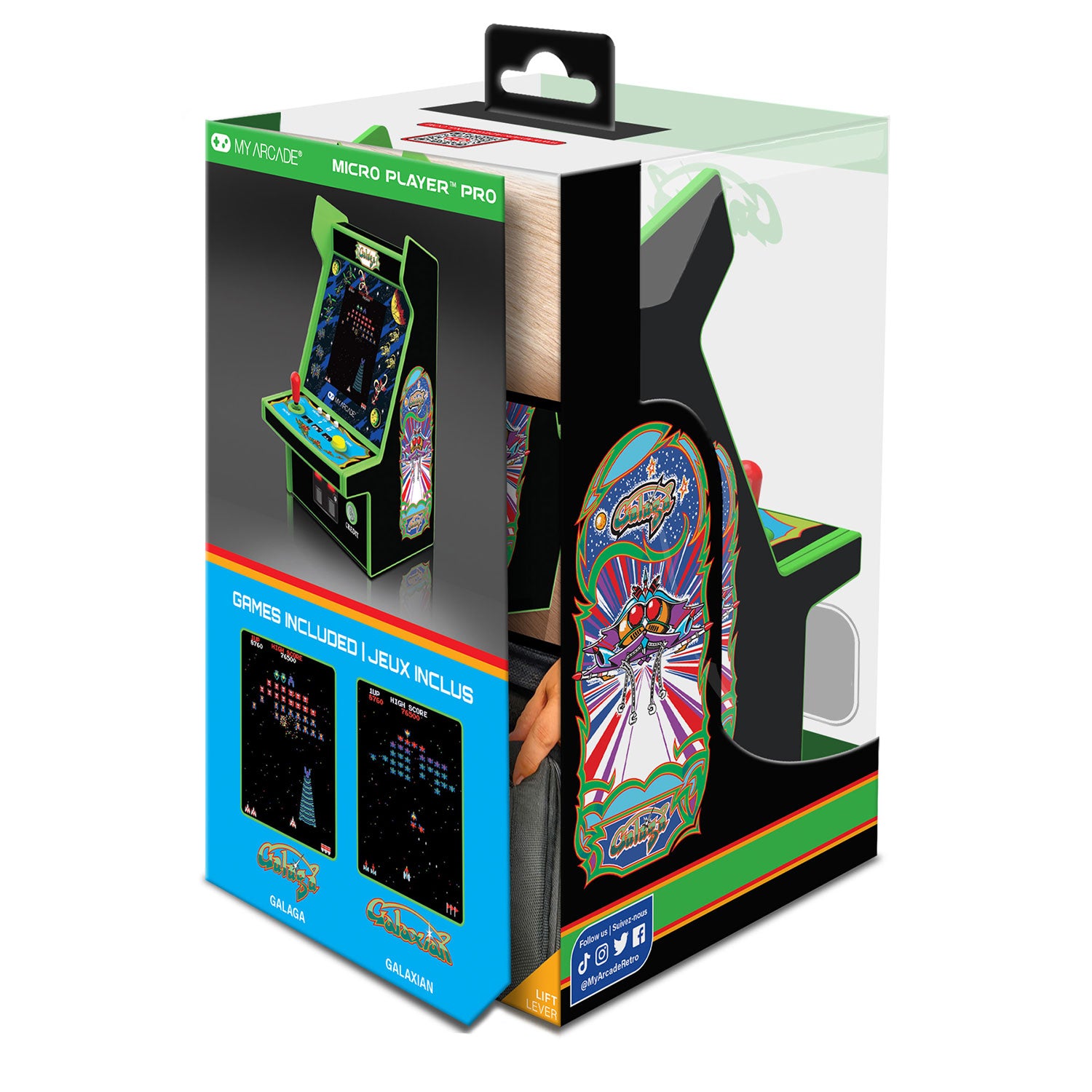 My Arcade | Micro Player Pro 6.7" Galaga Portable Retro Arcade (2 Games In 1) - xploregifts