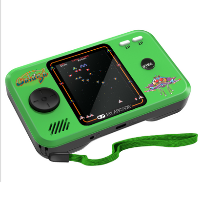 My Arcade | Pocket Player Pro Galaga Portable Gaming System (2 Games In 1) - xploregifts