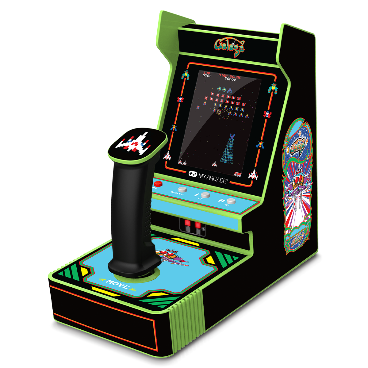My Arcade | Galaga Joystick Player Portable Retro Arcade (2 Games in 1)