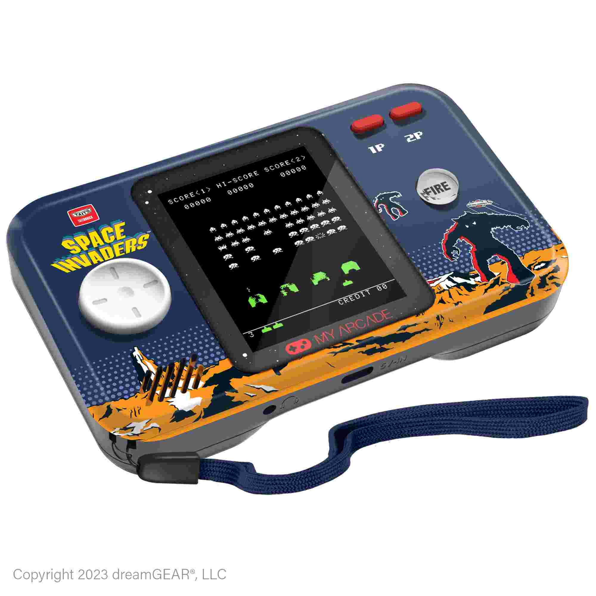 My Arcade | Space Invaders Pocket Player Pro Portable Gaming System