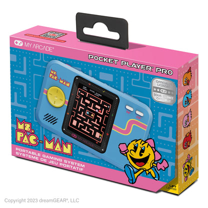 My Arcade | Pocket Player Pro Ms.Pac-Man Portable Gaming System - xploregifts