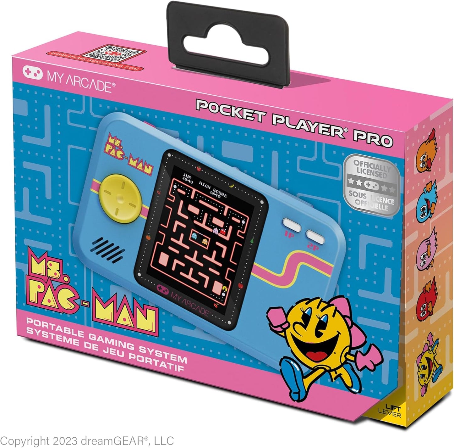 My Arcade | Ms. Pac-Man Pocket Player Pro Portable Gaming System