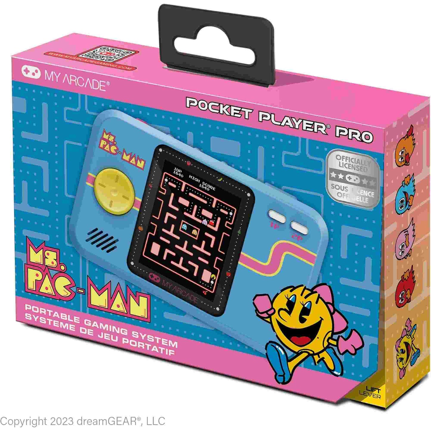 My Arcade | Ms. Pac-Man Pocket Player Pro Portable Gaming System