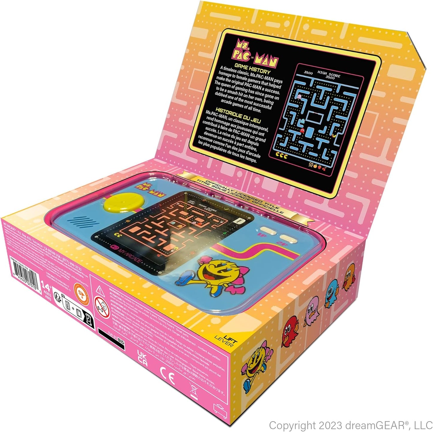 My Arcade | Ms. Pac-Man Pocket Player Pro Portable Gaming System
