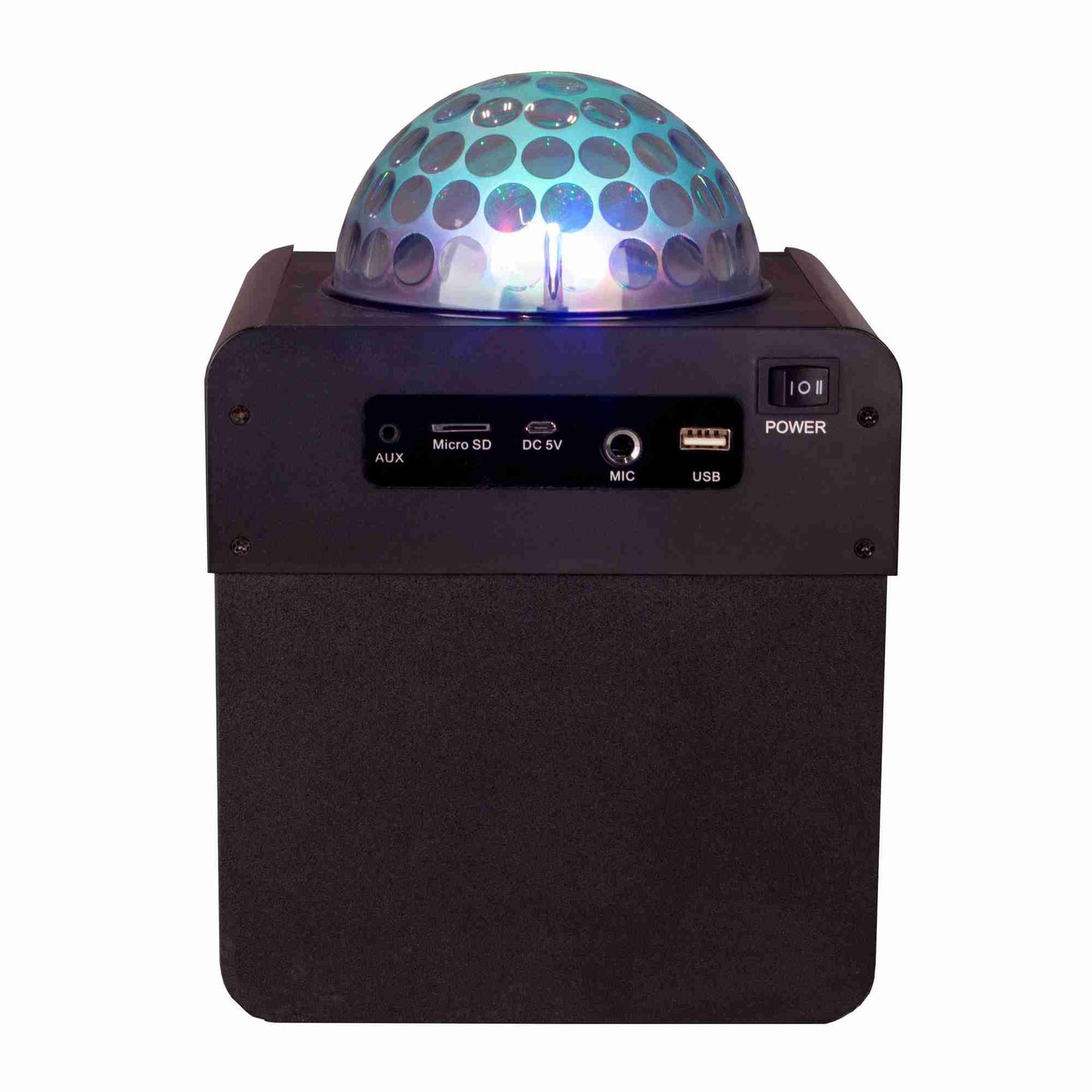 N-Gear | Disco Block 410 Bluetooth Speaker Karaoke Set Party Box with Lighting & 2 Microphones Black