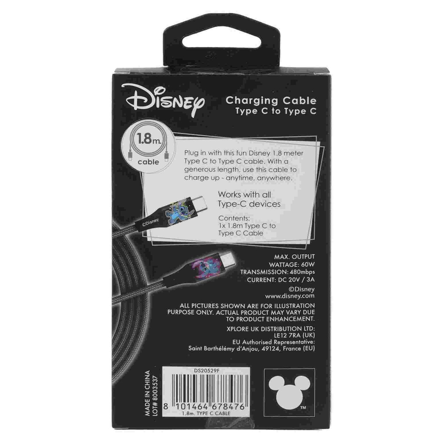 Quest | Stitch 6ft Type-C Braided Charging Cable Galactic