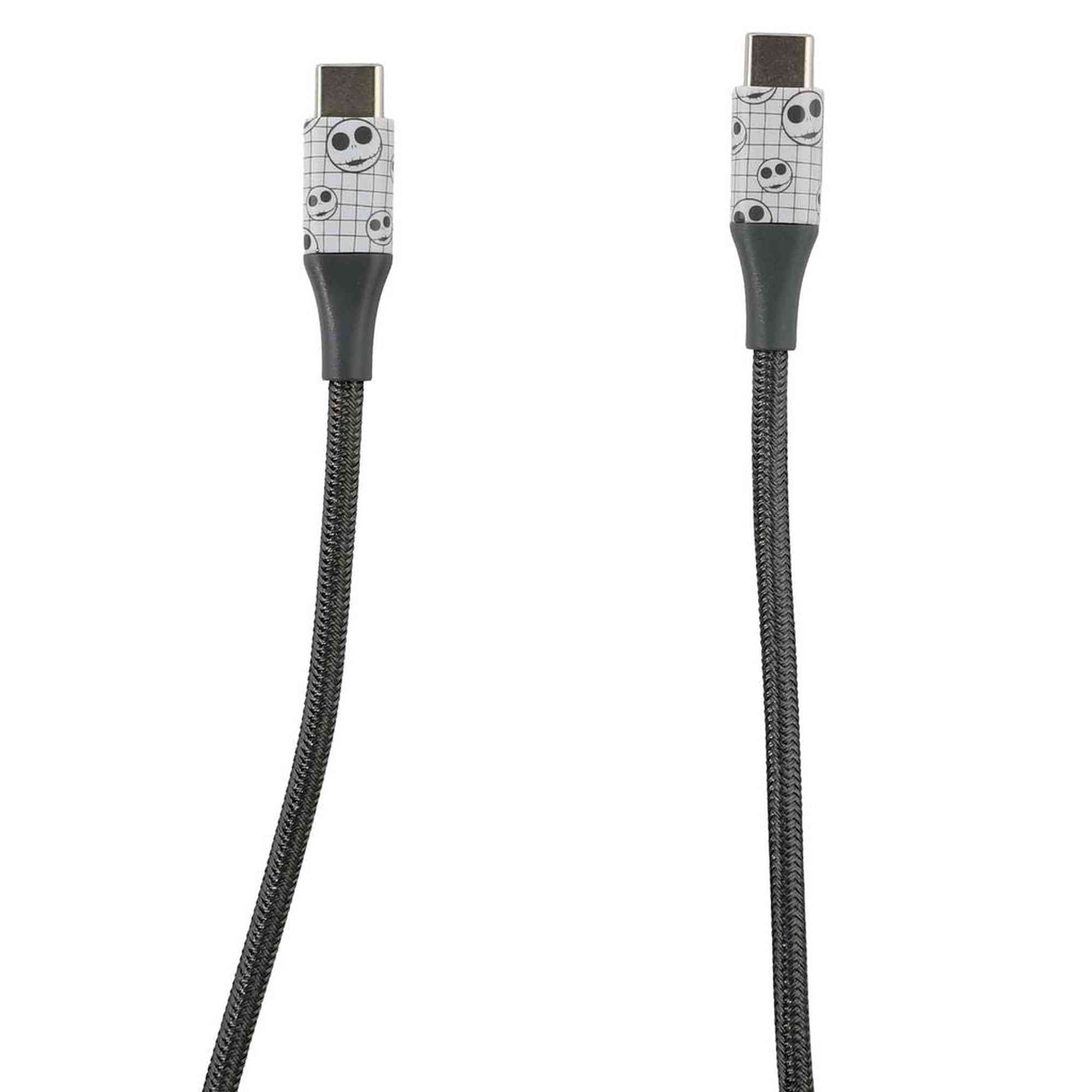 Quest | Nightmare Before Christmas 6ft Type-C Braided Charging Cable Jack Grid