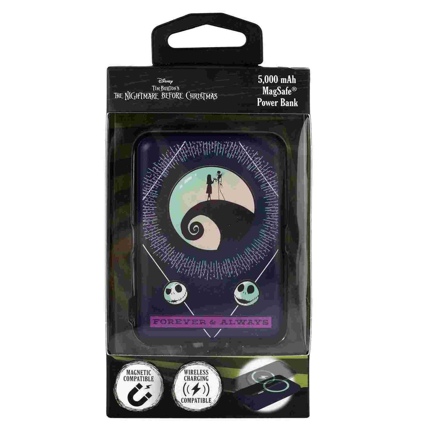 Quest | Nightmare Before Christmas 5000Mah Magnetic Power Bank Jack & Sally Forever