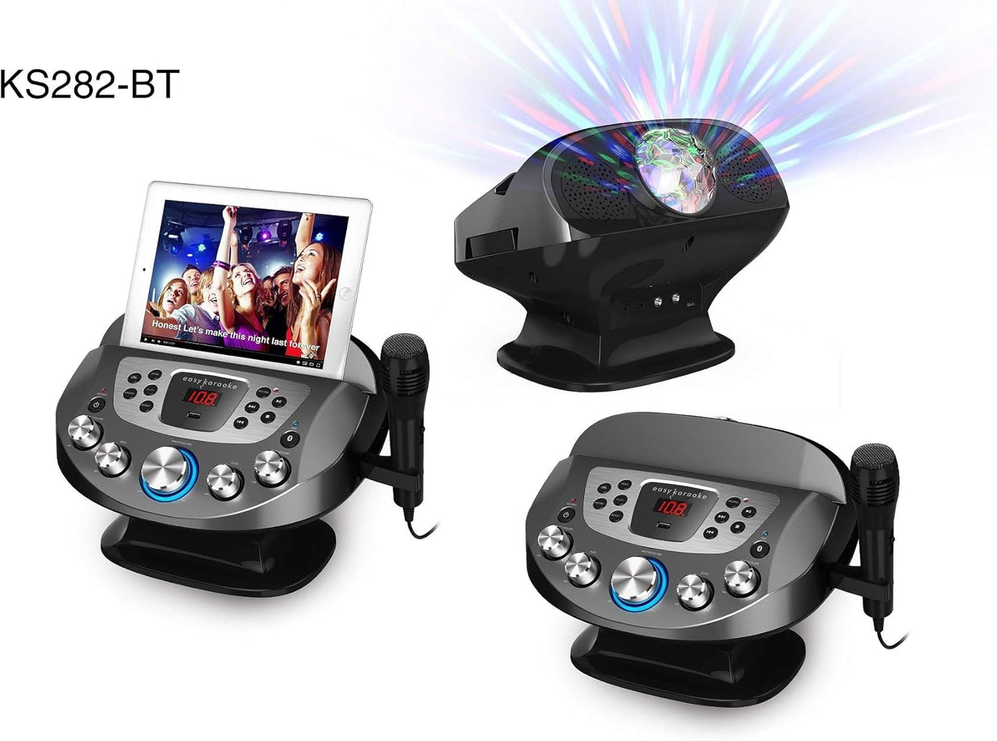 N-Gear | Bluetooth Karaoke Machine with Microphone and Disco Lights