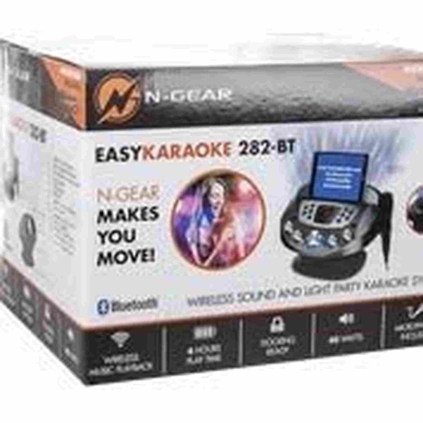 N-Gear | Bluetooth Karaoke Machine with Microphone and Disco Lights