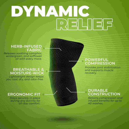 GreenDrop Infused Compression Sleeve (Elbow/Calf) Size S - M