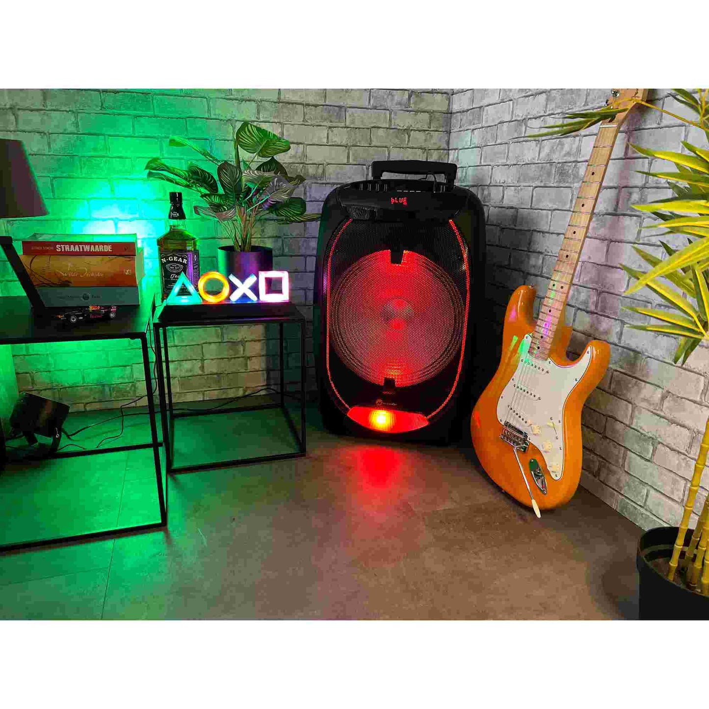 N-Gear | The Flash 1540 15 Inch Speaker Karaoke with Disco Light And Microphone