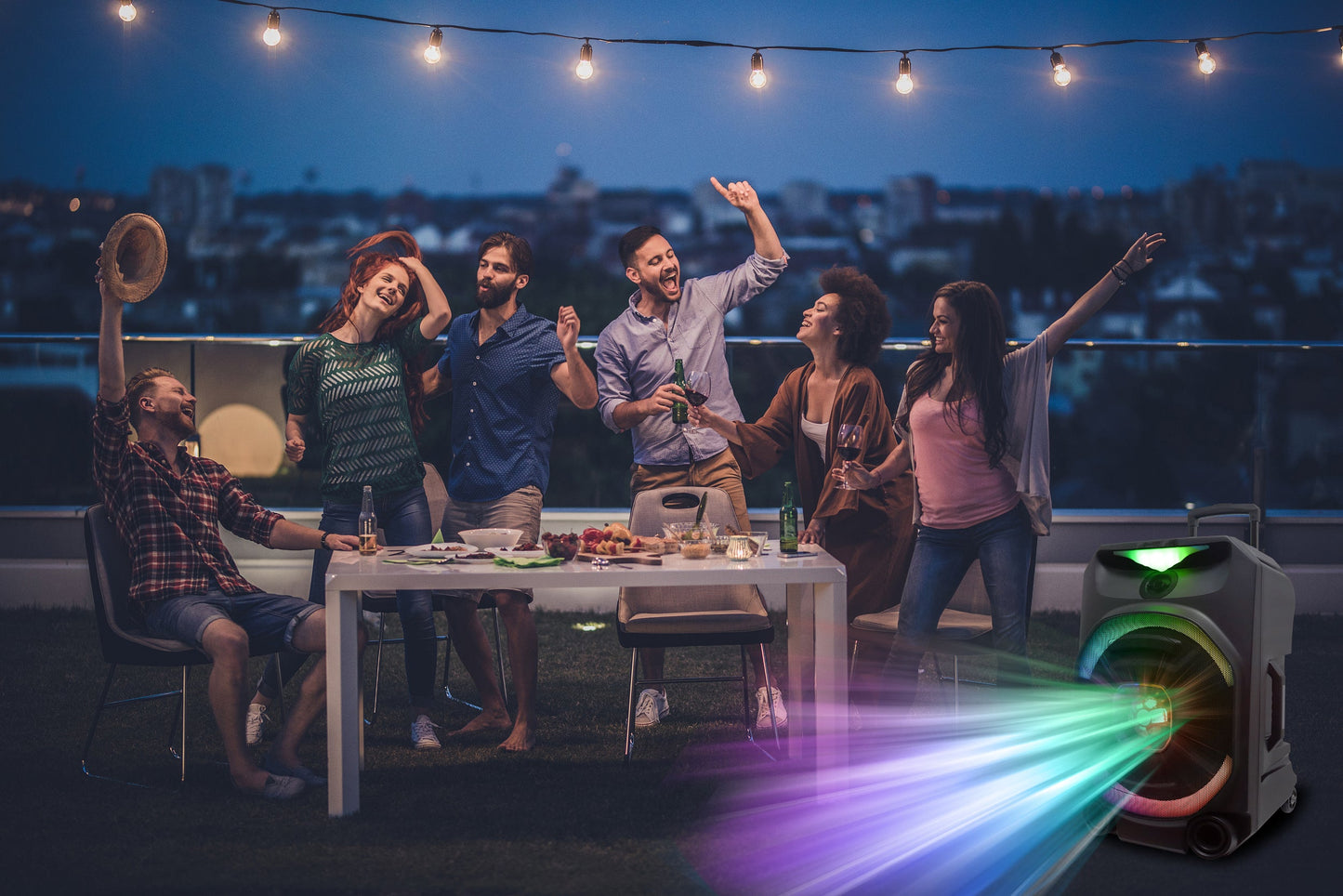 N-Gear | The Flash 1550 Disco with LED Lighting & Microphone