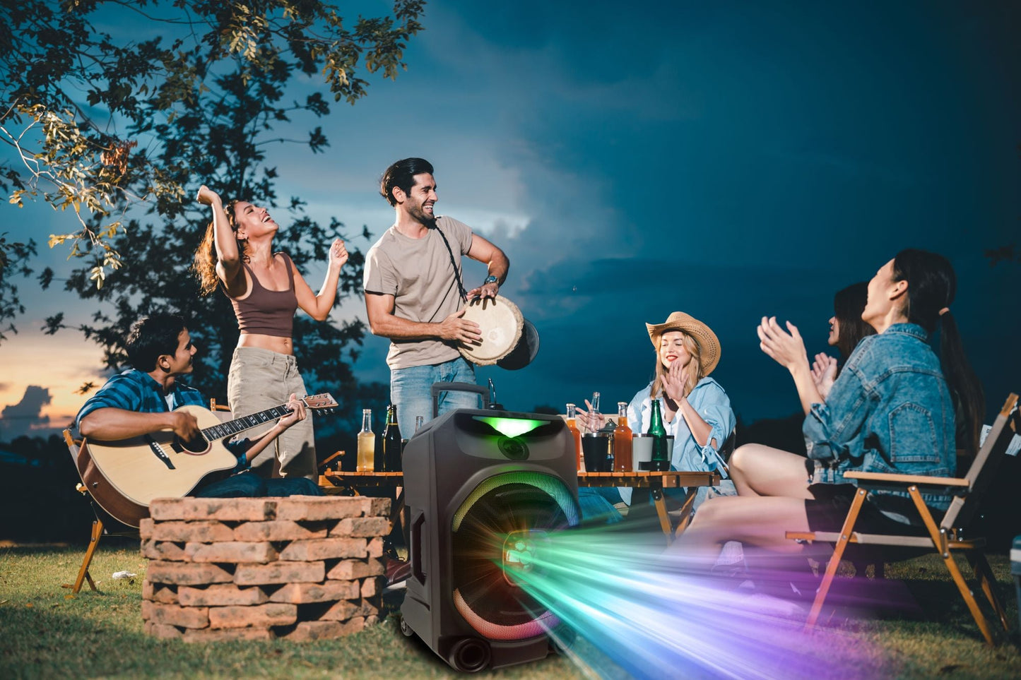 N-Gear | The Flash 1550 Disco with LED Lighting & Microphone